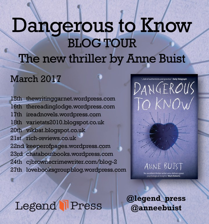 Dangerous to Know Blog Tour Banner