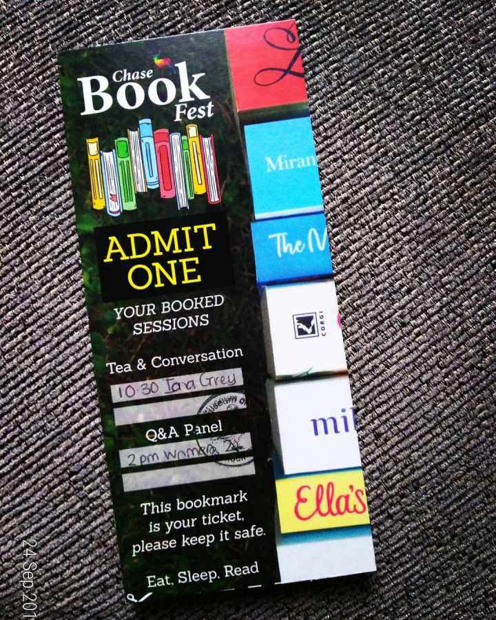 Chase Book Fest ticket