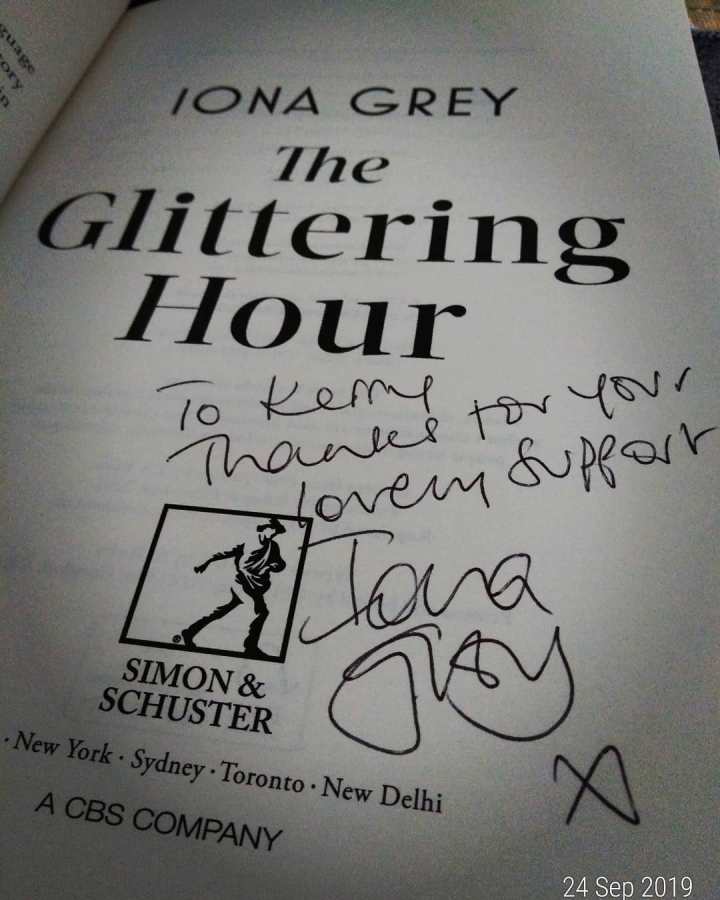 Iona Grey The Glittering Hour signed